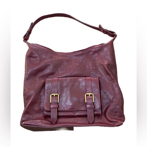 Fossil Cleo Hobo Leather Shoulder Bag - Picture 1 of 11